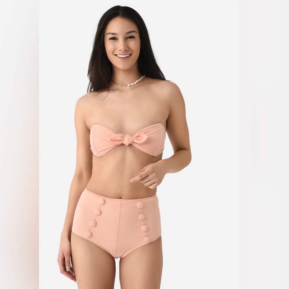 LISA MARIE FERNANDEZ Poppy High Waisted Bikini Set NWT Medium